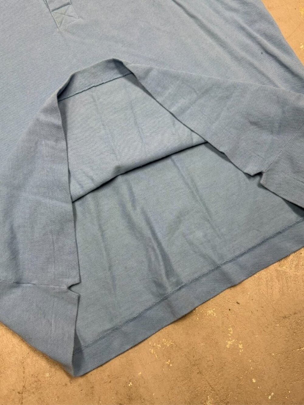 Lacoste Polo Shirt Pique Cotton Short Sleeve Blue Large - Picture 5 of 7